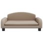 Preview: Hundebett Cappuccino-Braun 70x45x30 cm Kunstleder