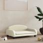 Preview: ARDEBO.de - Hundebett Creme 70x45x30 cm Kunstleder