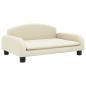 Preview: Hundebett Creme 70x45x30 cm Kunstleder