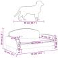 Preview: Hundebett Creme 70x45x30 cm Kunstleder