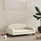 Preview: Hundebett Creme 70x45x30 cm Kunstleder