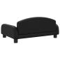 Preview: Hundebett Schwarz 70x45x30 cm Kunstleder