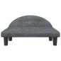 Preview: Hundebett Dunkelgrau 70x52x30 cm Samt