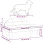 Preview: Hundebett Dunkelgrau 70x52x30 cm Samt
