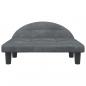 Preview: Hundebett Dunkelgrau 70x52x30 cm Samt