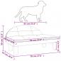 Preview: Hundebett Dunkelgrau 70x52x30 cm Samt