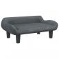 Preview: Hundebett Dunkelgrau 70x40x24 cm Samt