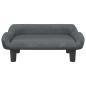 Preview: Hundebett Dunkelgrau 70x40x24 cm Samt