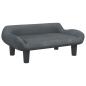Preview: Hundebett Dunkelgrau 70x40x24 cm Samt