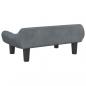 Preview: Hundebett Dunkelgrau 70x40x24 cm Samt