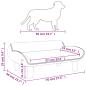 Preview: Hundebett Dunkelgrau 70x40x24 cm Samt