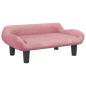 Preview: Hundebett Rosa 70x40x24 cm Samt