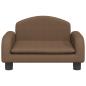 Preview: Hundebett Braun 50x40x30 cm Stoff