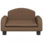 Preview: Hundebett Braun 50x40x30 cm Stoff