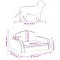 Preview: Hundebett Braun 50x40x30 cm Stoff