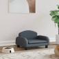 Preview: ARDEBO.de - Hundebett Dunkelgrau 50x40x30 cm Stoff