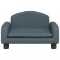 Preview: Hundebett Dunkelgrau 50x40x30 cm Stoff