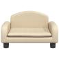 Preview: Hundebett Creme 50x40x30 cm Stoff