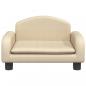Preview: Hundebett Creme 50x40x30 cm Stoff