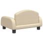 Preview: Hundebett Creme 50x40x30 cm Stoff