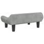 Preview: Hundebett Hellgrau 70x40x24 cm Samt