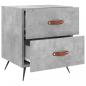 Preview: Nachttische 2 Stk. Betongrau 40x35x47,5 cm Holzwerkstoff