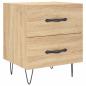 Preview: Nachttische 2 Stk. Sonoma-Eiche 40x35x47,5 cm Holzwerkstoff