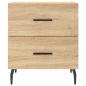 Preview: Nachttische 2 Stk. Sonoma-Eiche 40x35x47,5 cm Holzwerkstoff