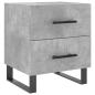 Preview: Nachttische 2 Stk. Betongrau 40x35x47,5 cm Holzwerkstoff
