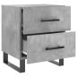 Preview: Nachttische 2 Stk. Betongrau 40x35x47,5 cm Holzwerkstoff