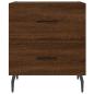 Preview: Nachttische 2Stk. Braun Eichen-Optik 40x35x47,5cm Holzwerkstoff