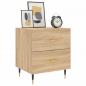 Preview: Nachttische 2 Stk. Sonoma-Eiche 40x35x47,5 cm Holzwerkstoff