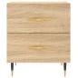 Preview: Nachttische 2 Stk. Sonoma-Eiche 40x35x47,5 cm Holzwerkstoff