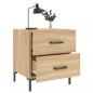 Preview: Nachttische 2 Stk. Sonoma-Eiche 40x35x47,5 cm Holzwerkstoff