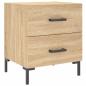 Preview: Nachttische 2 Stk. Sonoma-Eiche 40x35x47,5 cm Holzwerkstoff