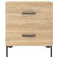 Preview: Nachttische 2 Stk. Sonoma-Eiche 40x35x47,5 cm Holzwerkstoff