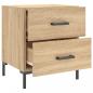 Preview: Nachttische 2 Stk. Sonoma-Eiche 40x35x47,5 cm Holzwerkstoff