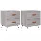 Preview: Nachttische 2 Stk. Grau Sonoma 40x35x47,5 cm Holzwerkstoff