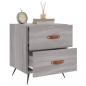 Preview: Nachttische 2 Stk. Grau Sonoma 40x35x47,5 cm Holzwerkstoff