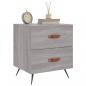 Preview: Nachttische 2 Stk. Grau Sonoma 40x35x47,5 cm Holzwerkstoff