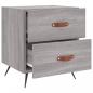 Preview: Nachttische 2 Stk. Grau Sonoma 40x35x47,5 cm Holzwerkstoff