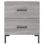 Preview: Nachttische 2 Stk. Grau Sonoma 40x35x47,5 cm Holzwerkstoff