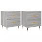Preview: Nachttische 2 Stk. Grau Sonoma 40x35x47,5 cm Holzwerkstoff