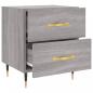 Preview: Nachttische 2 Stk. Grau Sonoma 40x35x47,5 cm Holzwerkstoff