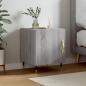 Preview: ARDEBO.de - Nachttisch Grau Sonoma 40x40x50 cm Holzwerkstoff