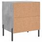 Preview: Nachttische 2 Stk. Betongrau 40x35x47,5 cm Holzwerkstoff