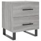 Preview: Nachttische 2 Stk. Grau Sonoma 40x35x47,5 cm Holzwerkstoff