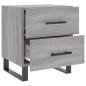 Preview: Nachttische 2 Stk. Grau Sonoma 40x35x47,5 cm Holzwerkstoff