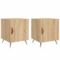 Preview: Nachttische 2 Stk. Sonoma-Eiche 40x40x50 cm Holzwerkstoff
