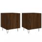 Preview: Nachttische 2 Stk. Braun Eichen-Optik 40x40x50 cm Holzwerkstoff